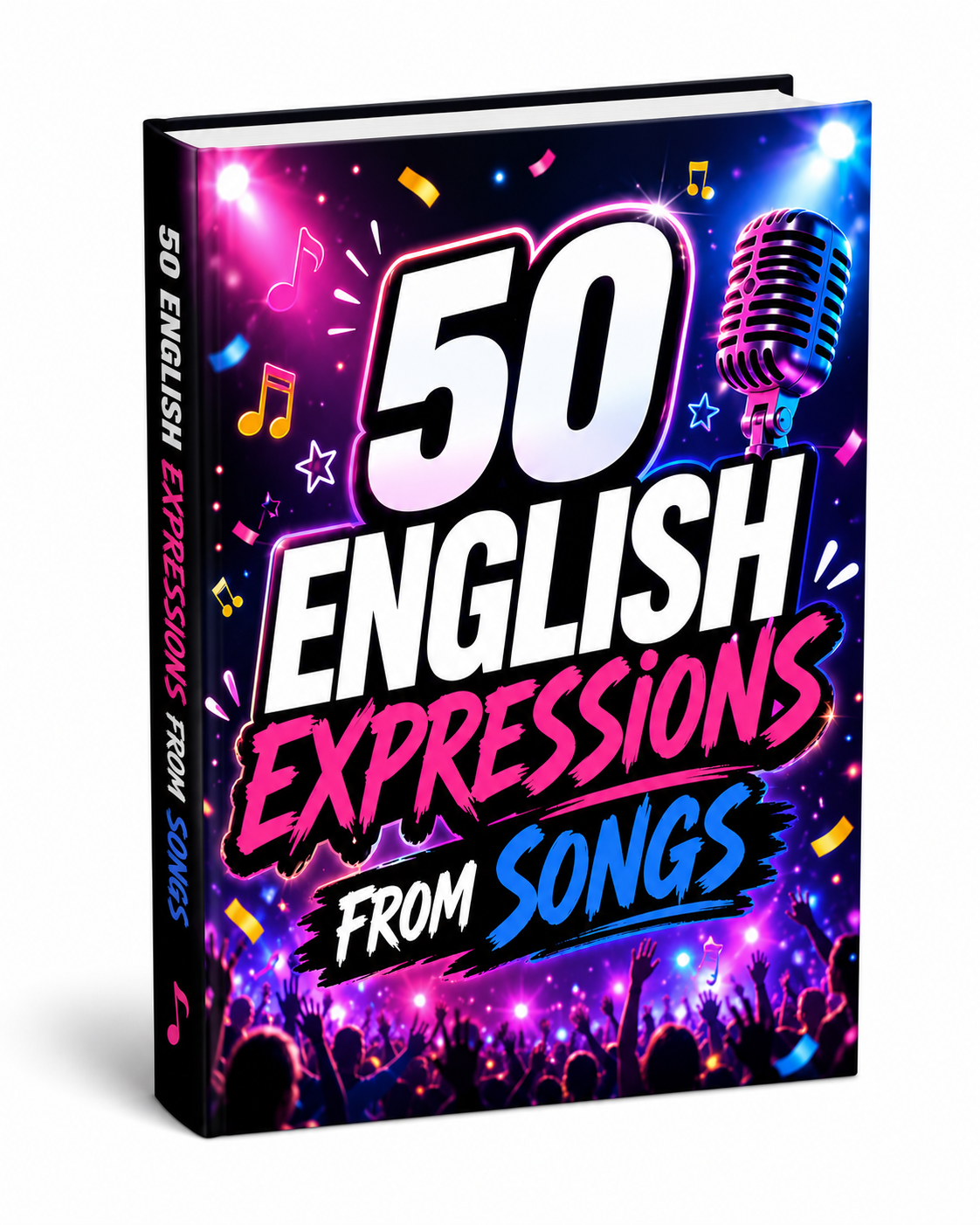 Mockup del PDF con 50 expresiones de canciones